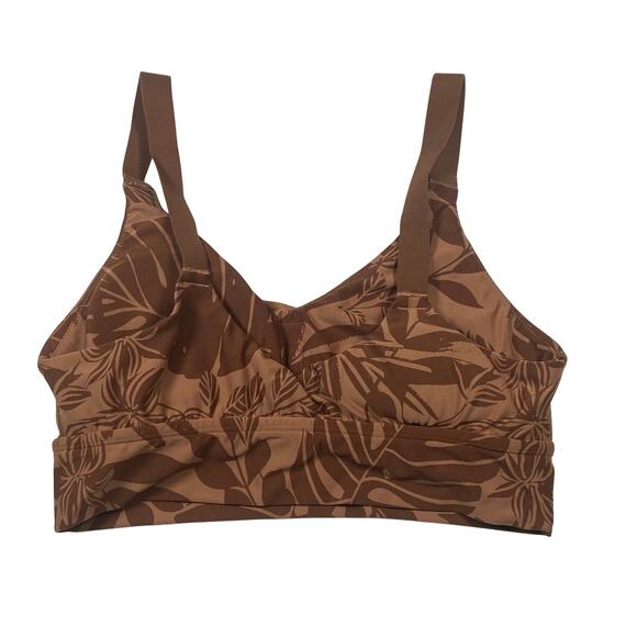 Offline by Aerie Sports Bra Women's Large Brown Real Me Medium Support Stretch - Picture 2 of 7